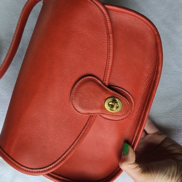 Vintage COACH 9954 Prairie Bag RARE Red - Picture 2 of 13